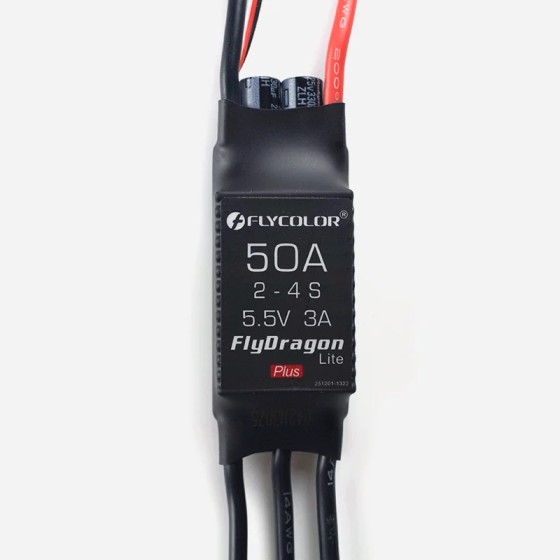 Fly color Fly dragon Lite Plus 50A 2-4S 5,5 V 3A Bürstenloser ESC-Geschwindigkeit regler für RC-Drohnen flugzeuge